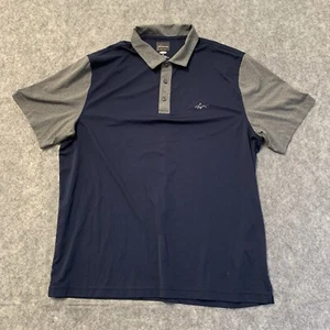 Greg Norman x Tasso Elba Polo Shirt Mens XL Blue Gray Stretch Golf - Picture 1 of 9