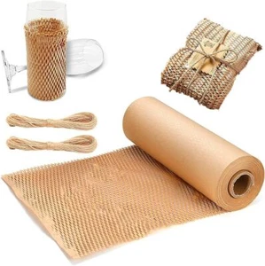 Honeycomb Kraft Paper Roll 50m 100m Brown Cushion Protective- Same Day Postage - Picture 1 of 12