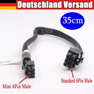 Mini 6 Pin zu 6 Pin PCI Express Grafikkarte Netzteil Kabel für Mac Pro G5 35cm - Bild 1 von 8