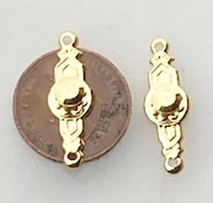 Dolls House Gold Effect Knobs With Metal Plates 1:12 Scale Door 706 Tumdee - Picture 1 of 6