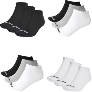 Adidas Mens Womens 3 Pairs Low Ankle Socks Performance 3 Pack Sock Size S M L XL
