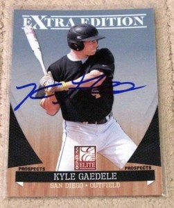 2011 Donruss Elite Extra Edition KYLE GAEDELE Rookie RC On Card Hand Signed Auto