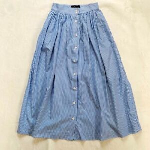 RALPH LAUREN stripe pattern long flare Skirt Size 11