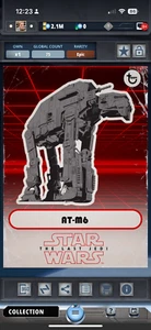 Topps Star Wars Digital Card Trader - Ships and Vehicles - AT-M6 - 75cc - Picture 1 of 2