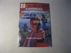 Lethal Enforcers Super Nintendo SNES instruction manual only  - Picture 1 of 2