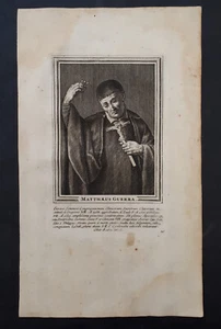 incis. Martiri e Santi 1725: San Matteo Guerra - Foto 1 di 5