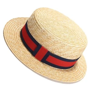 Nuevo sombrero de vestir Fedora de paja para hombre (talla 56-58 cm) - Imagen 1 de 1