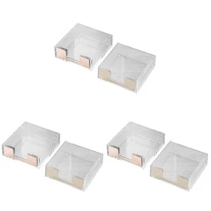  3 PCS Note Box Pen Holder Office Desk Paper Stationery Rack Paperclip Holders - Zdjęcie 1 z 12