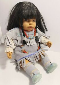 Native American Vinyl Baby Doll in Indian Dress