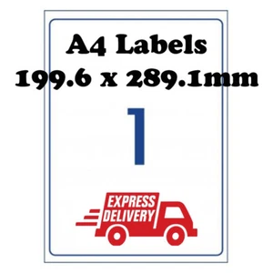 A4 Self Adhesive Address Labels Laser Inkjet Print Mailing Stickers 1 Per Sheet - Picture 1 of 1