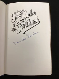 Duke Snider Signed Book Duke of Flatbush Dodgers Baseball HOF Autograph Beckett - Picture 1 of 4