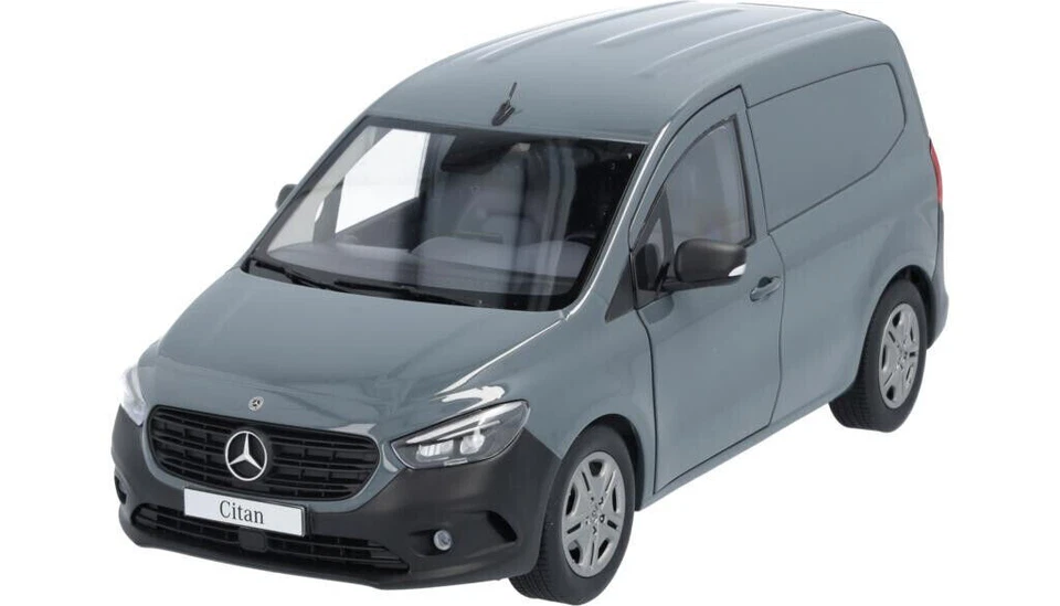 Mercedes-Benz W 420 Citan Furgone Magetitgrigio 1:18 Nuovo NZG OVP - Immagine 1 di 4
