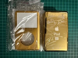 Gold U2 Signed Housing + Faceplate for iPod Classic A1238 6th & 7th Gen + Button - Picture 1 of 6