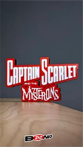 CAPTAIN SCARLET AND THE MYSTERONS logo display Beena Studio - Picture 1 of 4