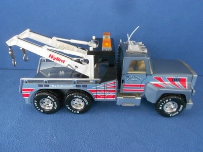 Camión grúa de recuperación de remolque de 24 horas de acero prensado NYLINT 17" de colección de los años 80 Foto 1 de 4