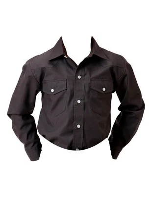 Camisa Roper Western Niños L/S Sólida Snap S Gris 01-030-0025-0682 GY Foto 1 de 2