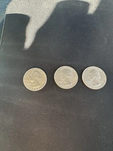 1985 1P& 2D 25C Washington Quarter Dollar (Lot of3) - Picture 1 of 5