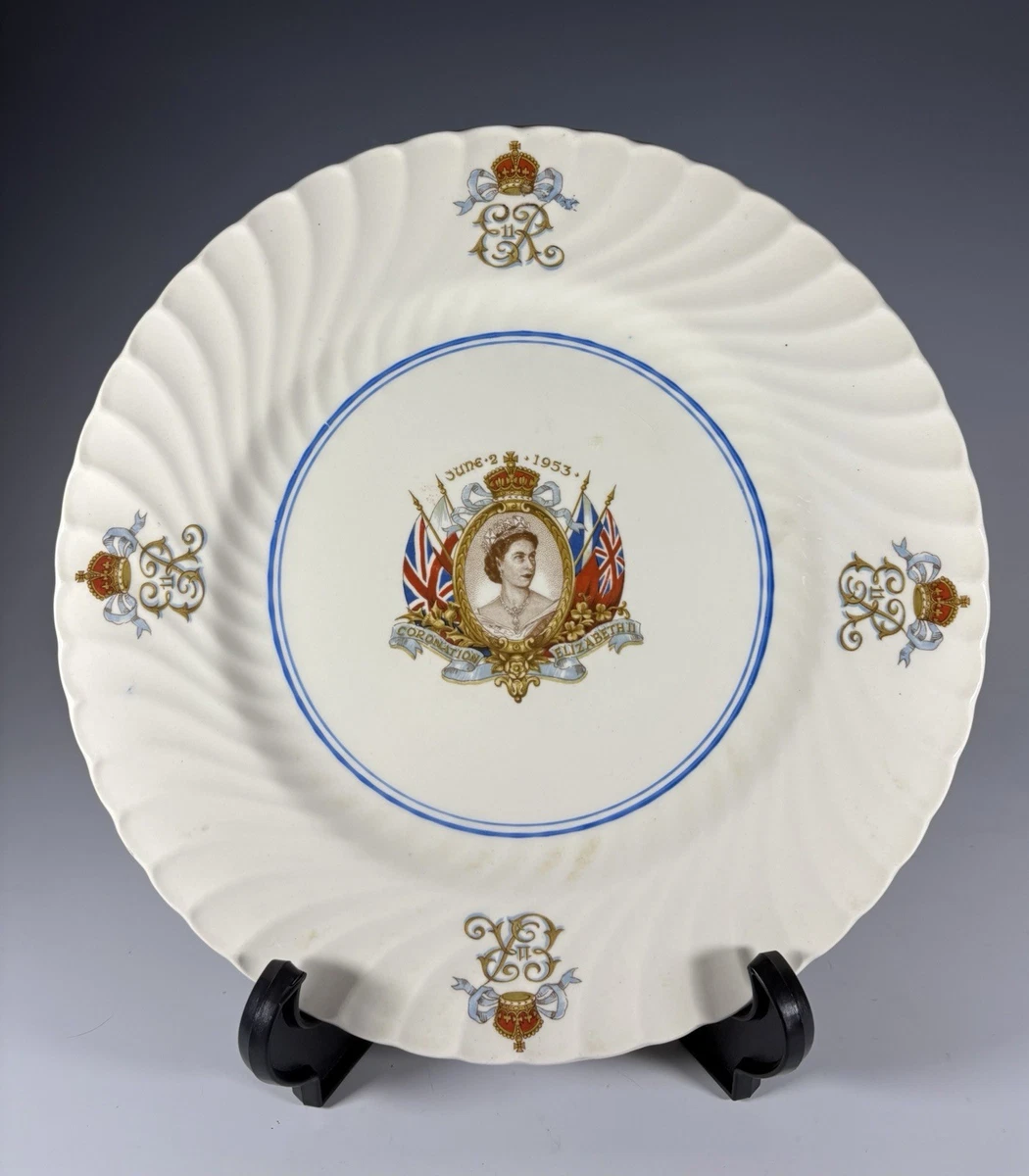 エリザベス二世 アンティーク コロネーション プレート 1953 Coronation Plate Historical Royalty Collectibles for sale | eBay
