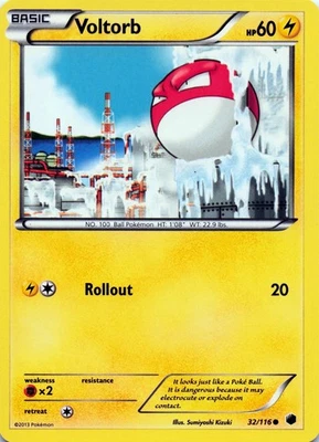 Voltorb 32/116 Plasma Freeze Common - LP - Image 1 of 2