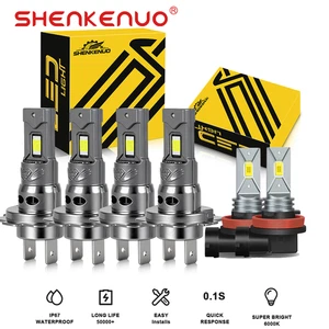 6x Combo LED Headlight Fog Light Bulb Kit For Benz GL450 2007 E320 2008-2009 - Picture 1 of 17