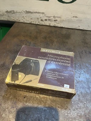 Realistic Optimus Omnidirectional Boundary Microphone 33-3020 untested Flat Mic - Image 1 of 4