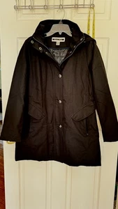 brandneue KRISTEN BLAKE Damen Jacke/Mantel schwarz durchgehender Reißverschluss + Druckknopf Softshell Größe M - Bild 1 von 5