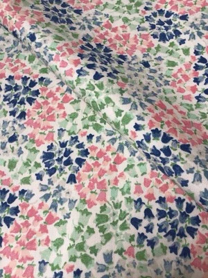 50cm x 50cm Square Cath Kidston Painted Bluebells Cotton Duck Fabric New Flowers - Image 1 of 4