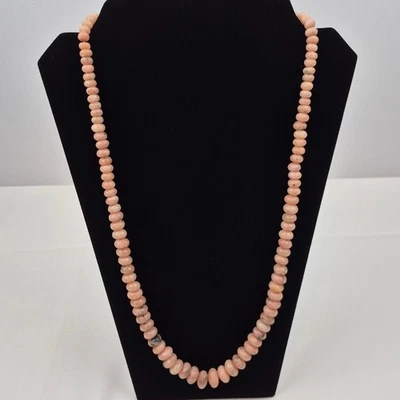 DTR Jay King Sterling Silver 30 in Australian Pink Opal Bead Necklace Graduated - Image 1 of 4