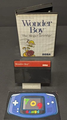 Wonder Boy (Sega Master System) IN BOX BOXED - Image 1 of 3