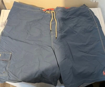 Polo Ralph Lauren Swim Trunks Shorts BLUE 4XLT USED - Image 1 of 4