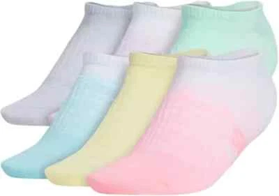 [Vendedor de EE. UU.] Paquete de 6 calcetines Adidas ESF15613 Superlite No Show para niños-niñas, talla M Foto 1 de 4