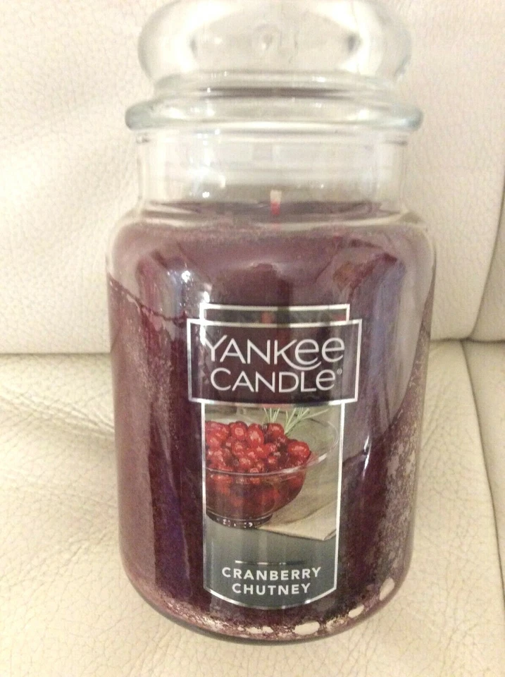 Yankee Candle Cranberry Chutney Jar 22oz  Thanksgiving Holiday NEW! - Image 1 of 1