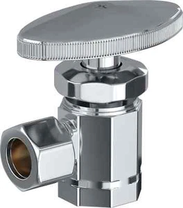 PROFLO PFXAT22C 3/8" x 3/8" Angle Supply Stop - Chrome - Picture 1 of 1