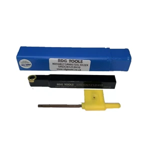 12MM RCMT10 INDEXABLE LATHE PROFILE TOOL WITH RCMT 10 ROUND INSERT RDGTOOLS - Picture 1 of 2