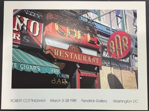 Robert Cottingham 1980 Offset Lithograph Poster from Fendrick Gallery Exhibition - Picture 1 of 3
