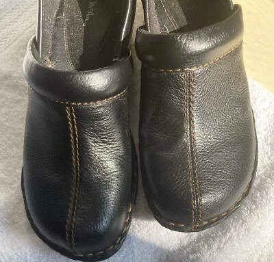 Zapato botín de cuña de cuero negro Thom McAn talla 6 1/2 Foto 1 de 4