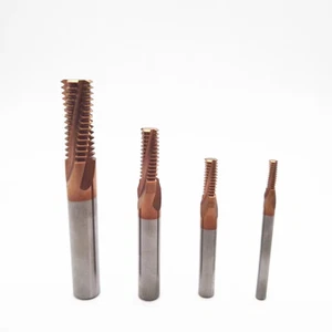 AlTiN Coated Solid Carbide Thread Mill 1/4 5/16 3/8 7/16 1/2 9/16 5/8 3/4 7/8 1" - Bild 1 von 3