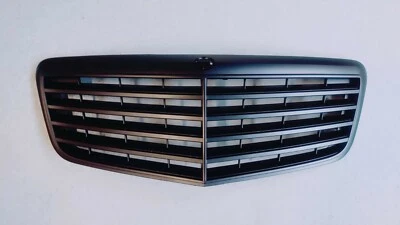 2007 08 09 for Mercedes E63AMG E280 E320 E350 W211 Grille Matte Black Facelieft - Image 1 of 3