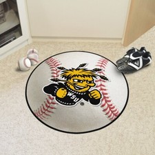 NCAA - Wichita State Shockers Baseball Rug - 27in. Diameter