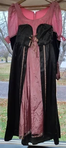 HM Medieval Renaissance Royalty Queen Pink & Green Costume Cosplay Theater Dress - Picture 1 of 14