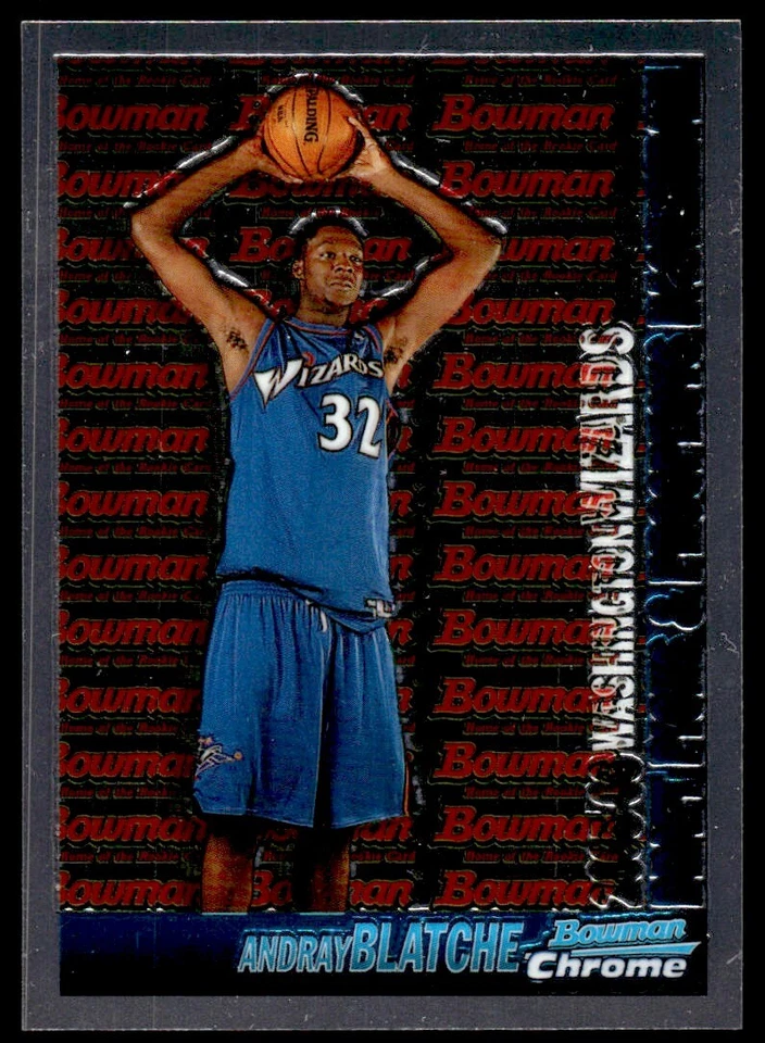 2005-06 BOWMAN CHROME ROOKIE CARD Andray Blatche Washington Wizards #126 - Image 1 of 2