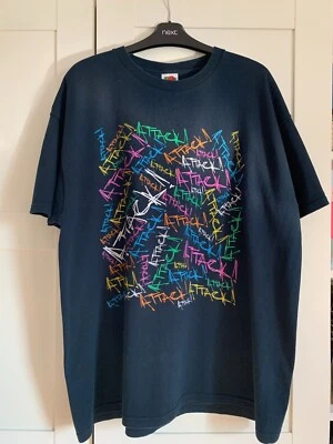 Attack! Attack! Black 'Graffiti' Tee Shirt Size X - Image 1 of 4
