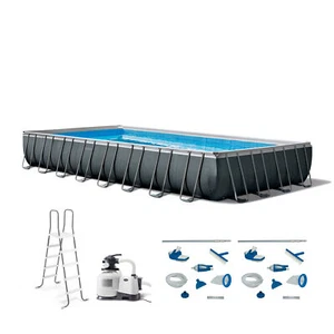 Intex 32ft x 16ft x 52in Rectangular Ultra XTR Pool & Maintenance Kit (2 Pack) - Picture 1 of 12