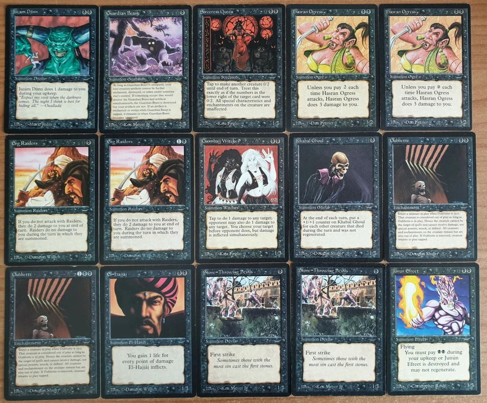 Arabian Nights 1993 - Full Set (92 Cards) - Magic The Gathering - MTG - Immagine 1 di 4