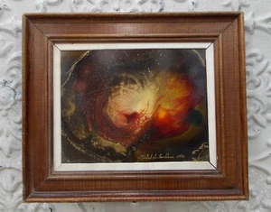 Tableau peinture abstraite signée Michel de Samblanc 1986 - Picture 1 of 5