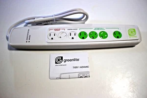 3-PACK GREENLITE TIER 1 ADVANCED POWER STRIP ENERGY SAVING BAR SURGE PROTECTION - Picture 1 of 12