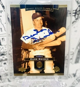 DUKE SNIDER AUTOGRAPHED 2003 UPPER DECK BASEBALL CARD - Picture 1 of 2
