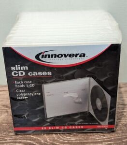 Innovera Slim CD Case Clear - 25 Pack IVR-81900 - NEW