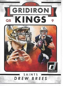 2015 Donruss Gridiron Kings Football Drew Brees Saints - Picture 1 of 2