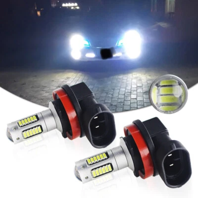 2X Super Bright Xenon White 6000K H8 30-SMD LED Fog Lamp Driving Light DRL Bulbs - Image 1 of 4